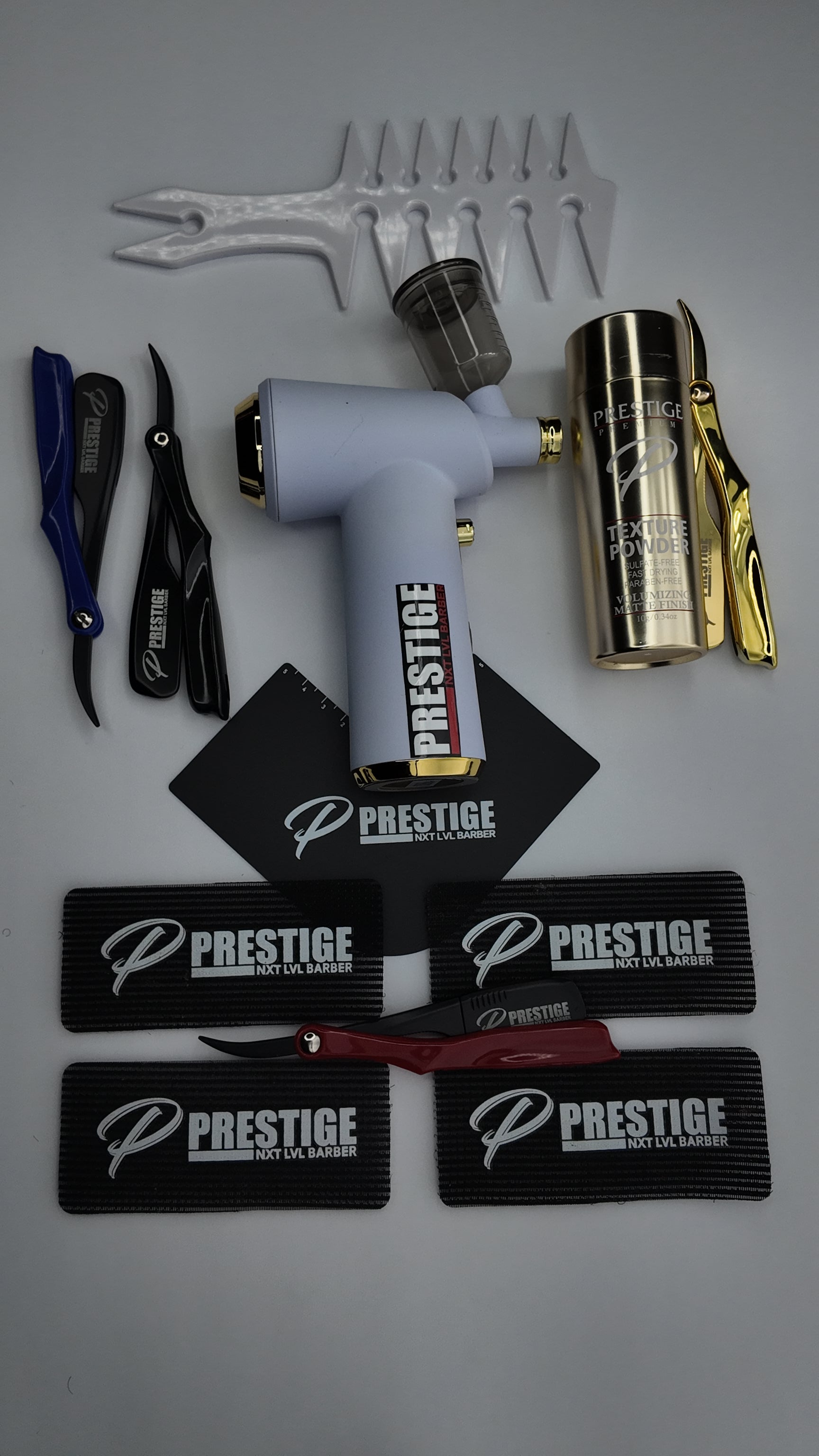 BUNDLE WHITE PrestigeNXTLVL Barber Enhancement Gun