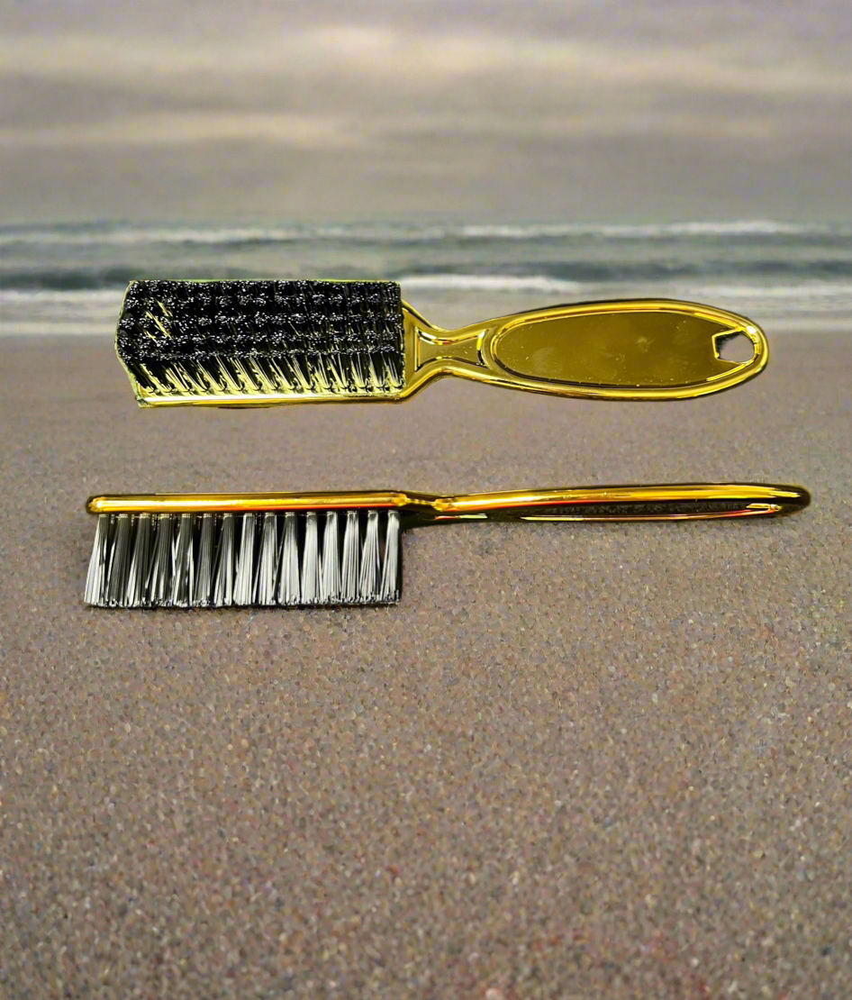 Gold Barber Brush