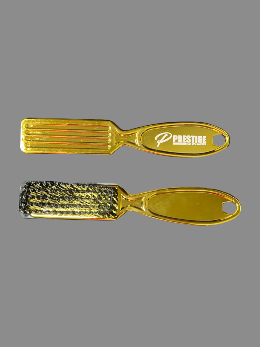 Gold Barber Brush