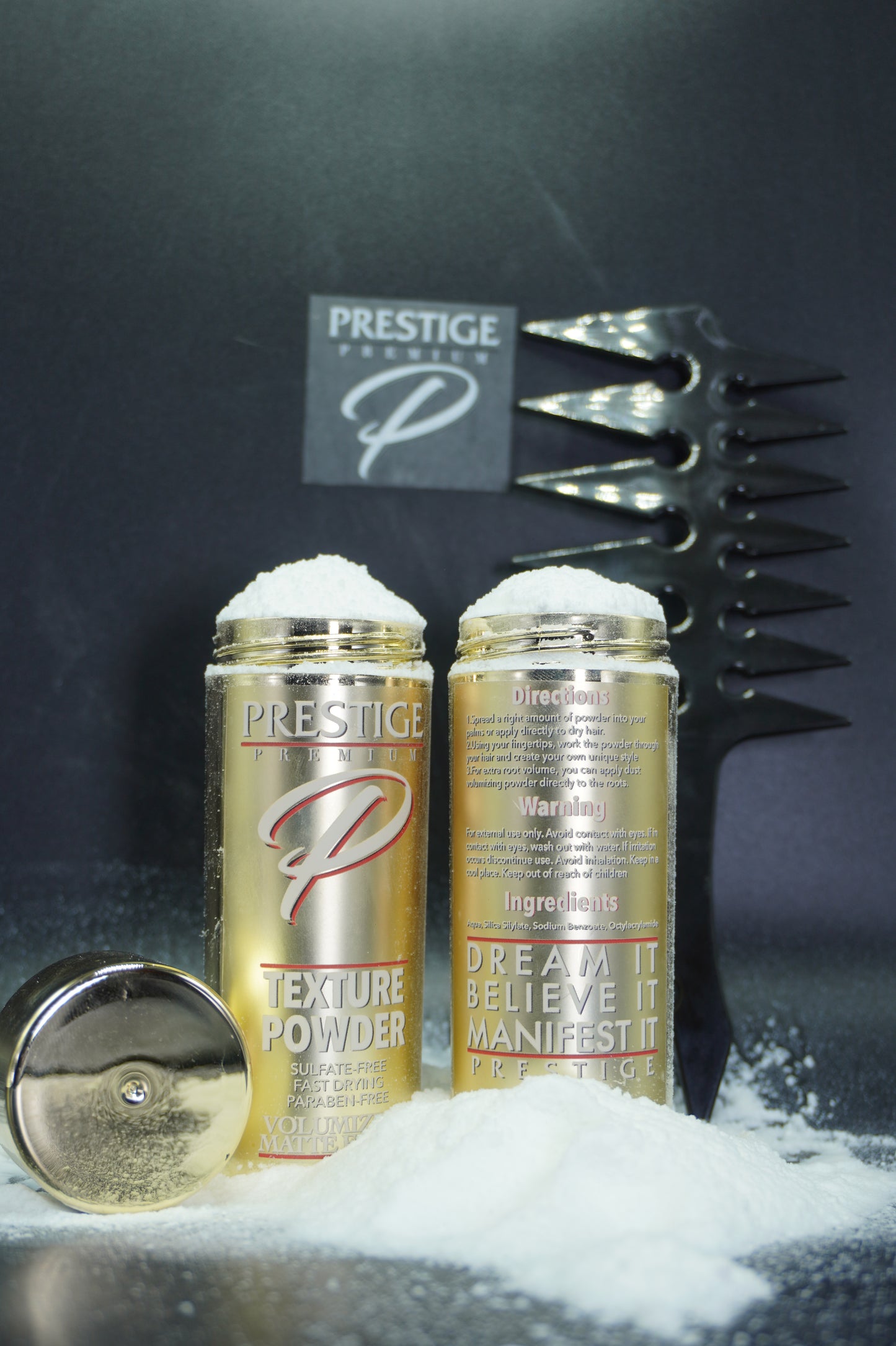 Premium Prestige Texture Powder  1 bottle 1 Texture Comb