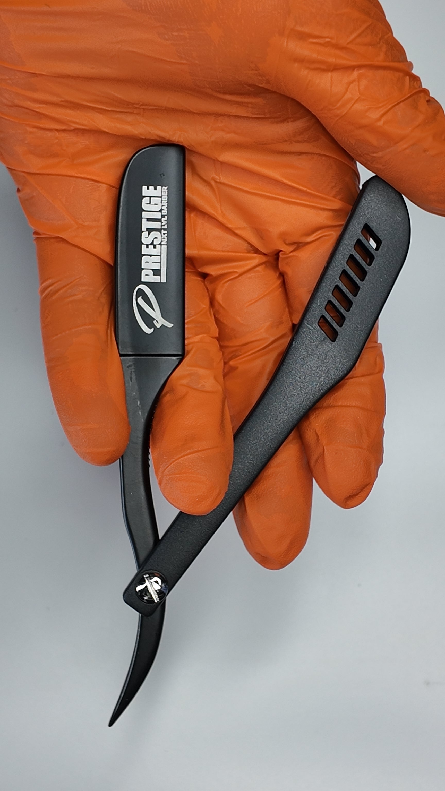 Ergonomic Black Razor Holder ￼