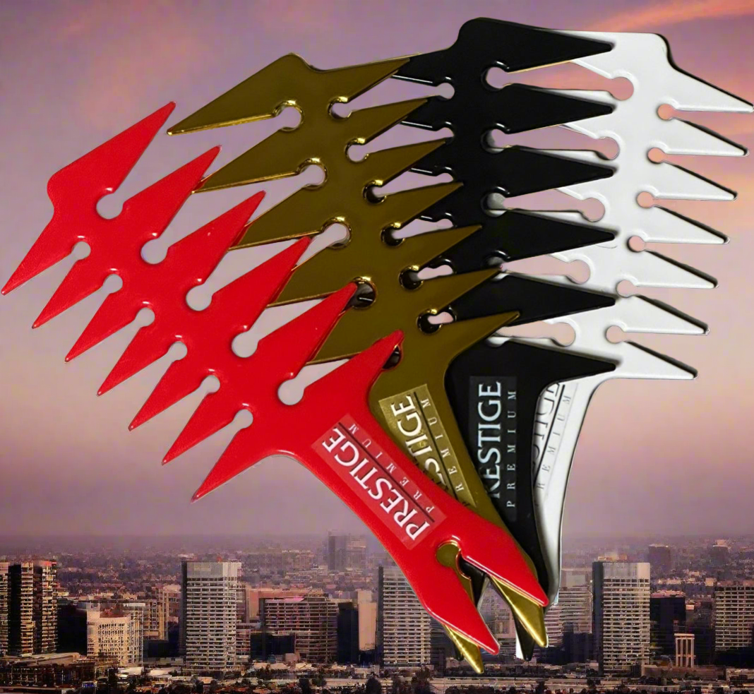 Wide triple tooth texturizing comb