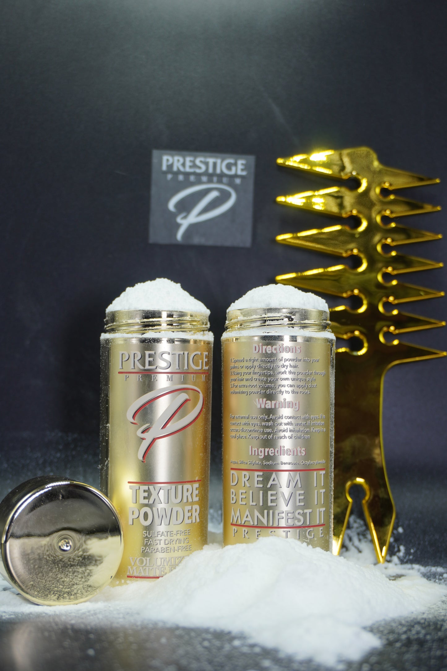 Premium Prestige Texture Powder  1 bottle 1 Texture Comb