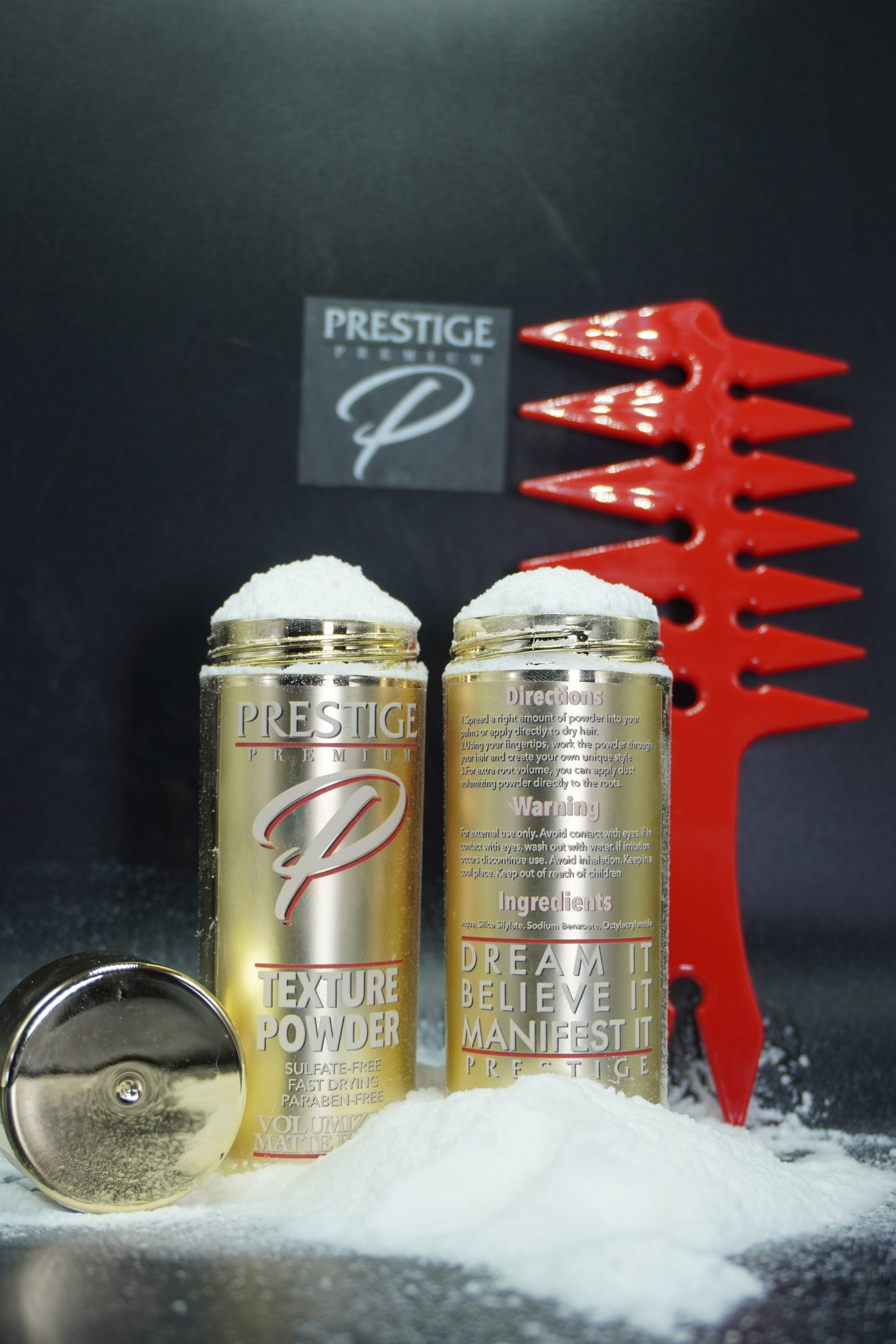 Premium Prestige Texture Powder  1 bottle 1 Texture Comb