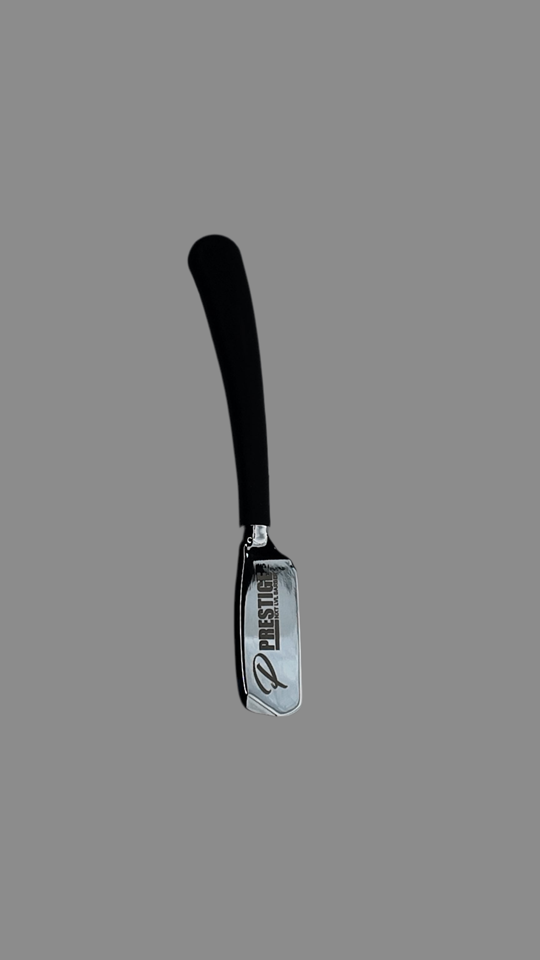 METALLIC MASTER Prestige Nxt Lvl Barber Silver Single Handed Razor