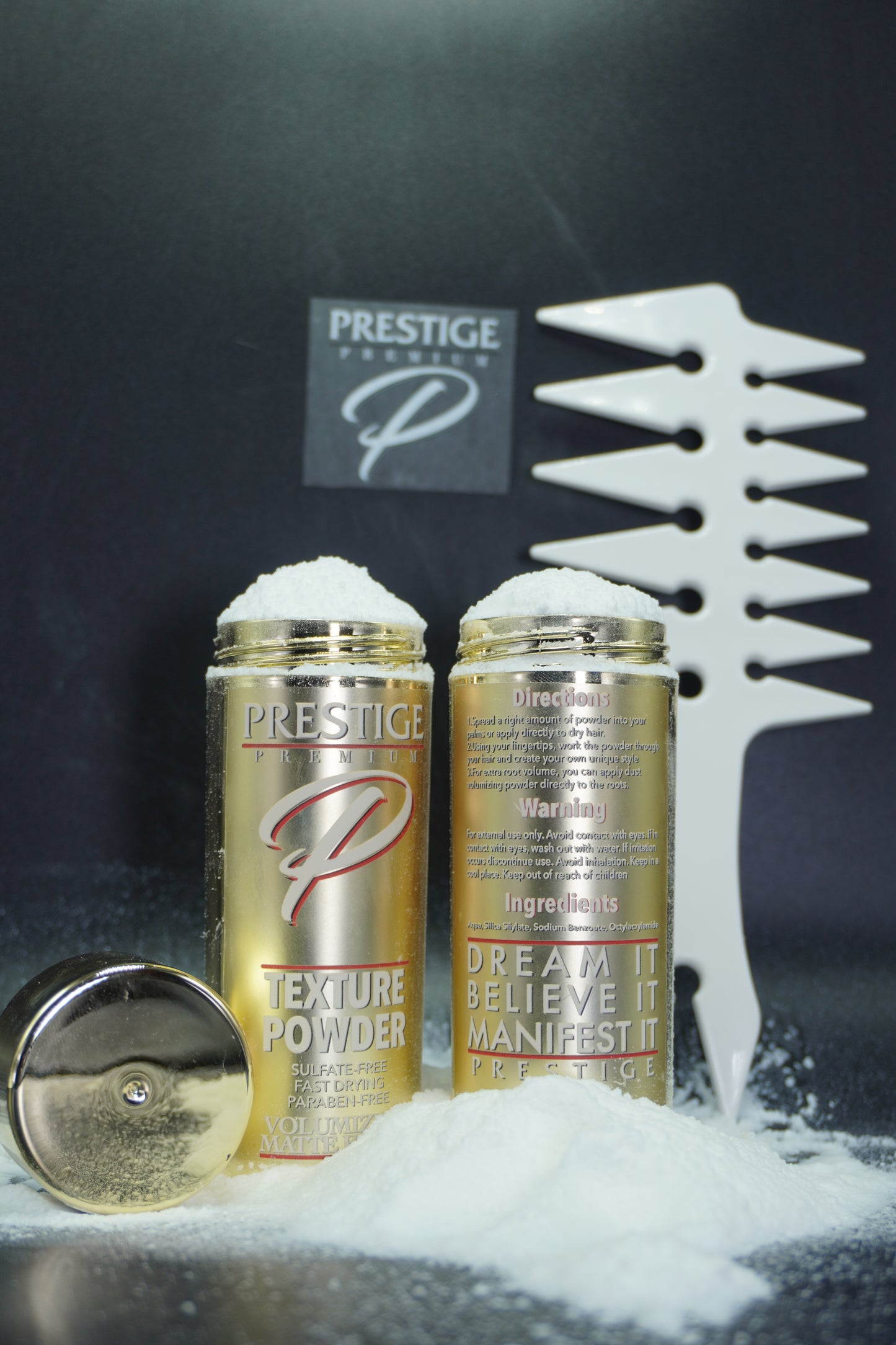 Premium Prestige Texture Powder  1 bottle 1 Texture Comb