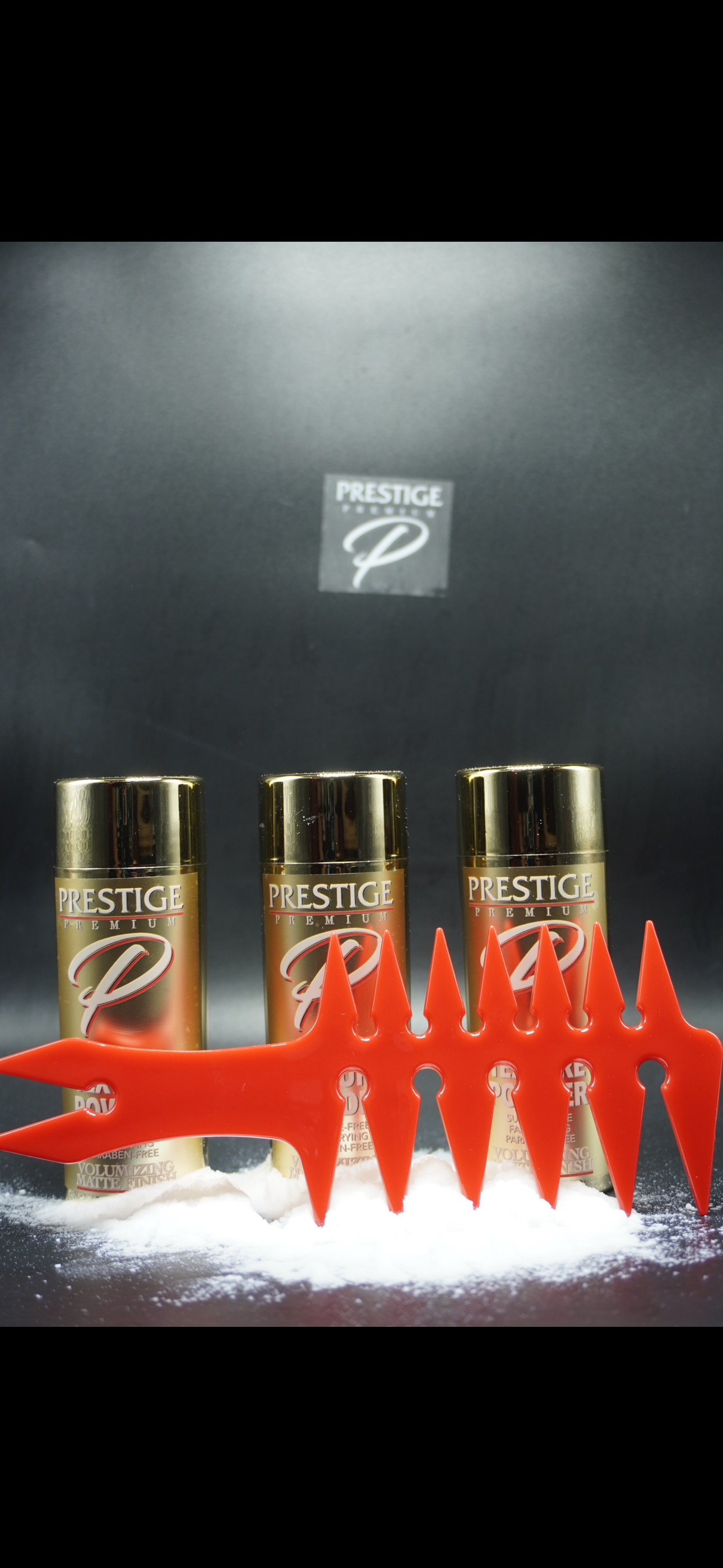 Prestige Texture Powder 3 bottles 1 comb