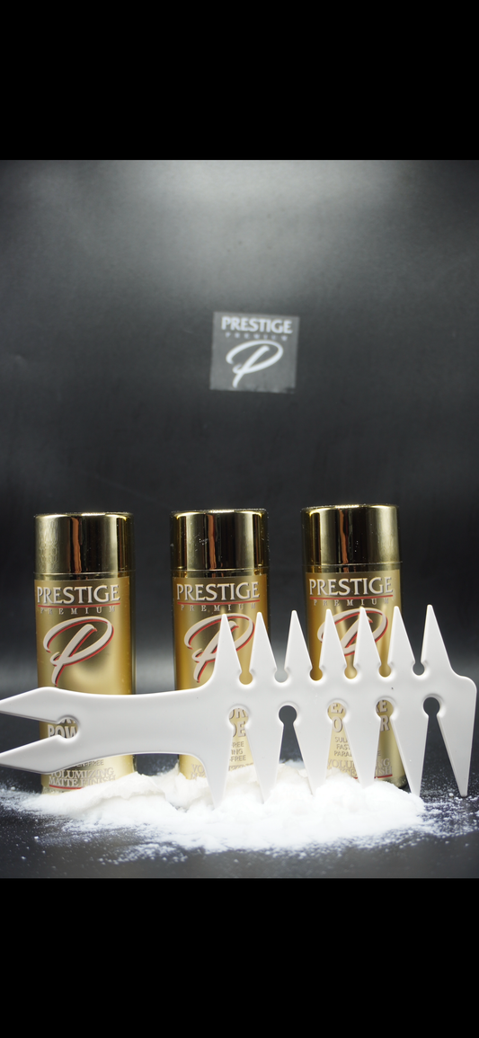 Prestige Texture Powder 3 bottles 1 comb