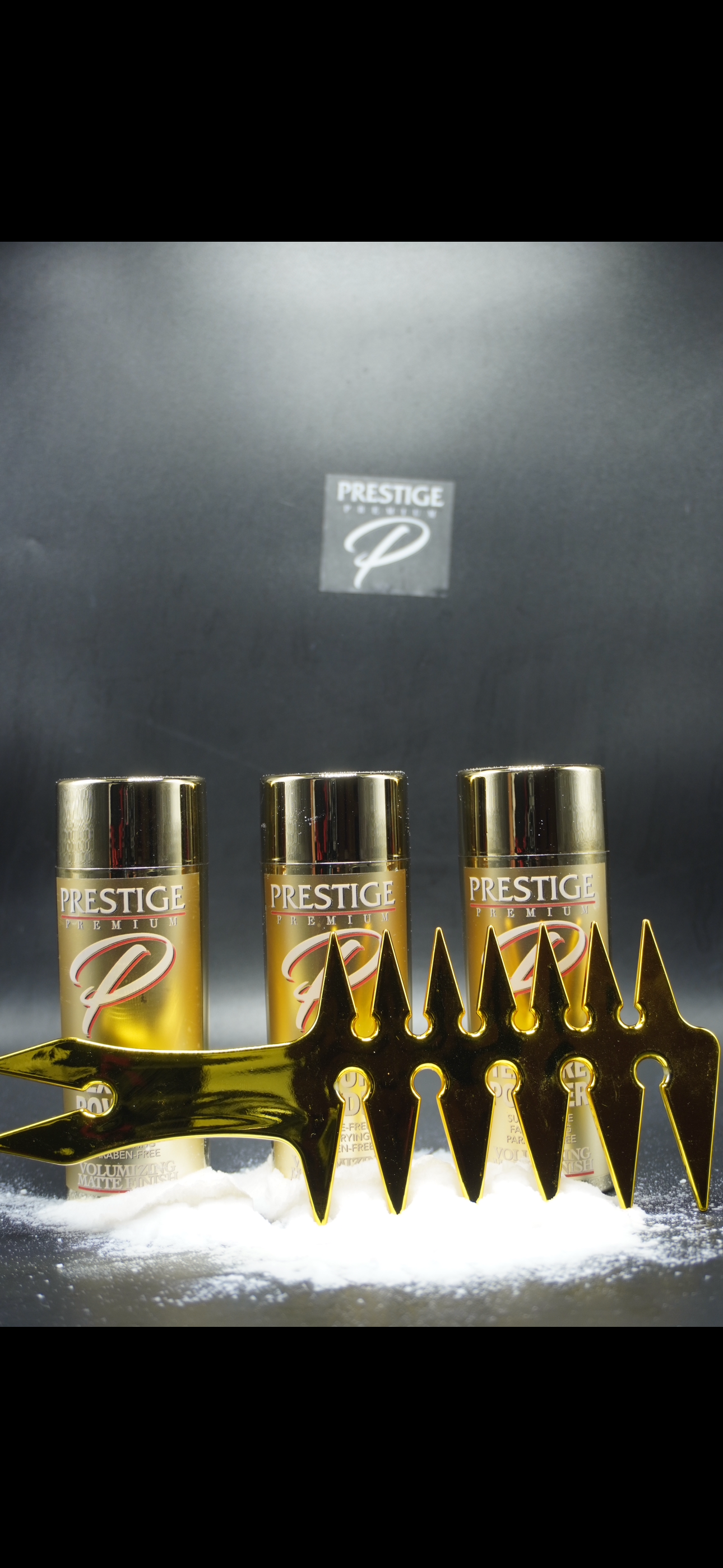 Prestige Texture Powder 3 bottles 1 comb